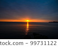 Sunset and sea on the horizon 99731122