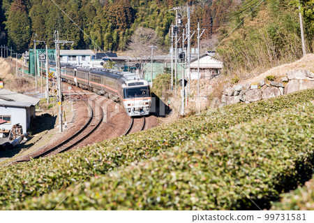 【高山本線】穿越白川町茶田的長途列車飛騨號 99731581