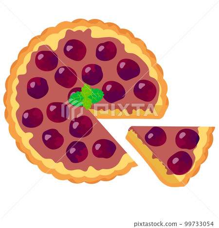 Dark cherry cut tart Dark cherry cut tart 99733054