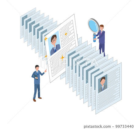 Image illustration to acquire excellent human resources 99733440