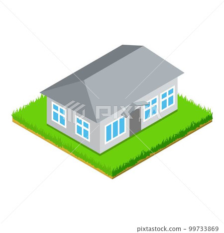 Private house icon. Isometric illustration of private house vector icon for web Private house icon. Isometric illustration of private house vector icon for web 99733869