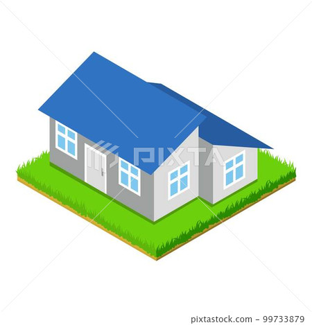 Extension house icon. Isometric illustration of extension house vector icon for web Extension house icon. Isometric illustration of extension house vector icon for web 99733879