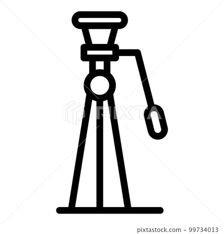 Tripod icon. Outline tripod vector icon for web design isolated on white background 99734013