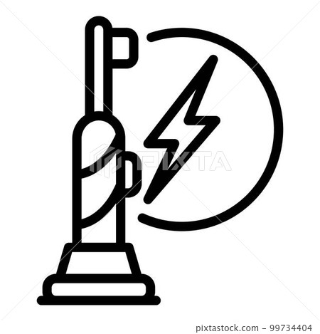 Electric toothbrush charging icon. Outline electric toothbrush charging vector icon for web design isolated on white background Electric toothbrush charging icon. Outline electric toothbrush charging vector icon for web design isolated on white background 99734404