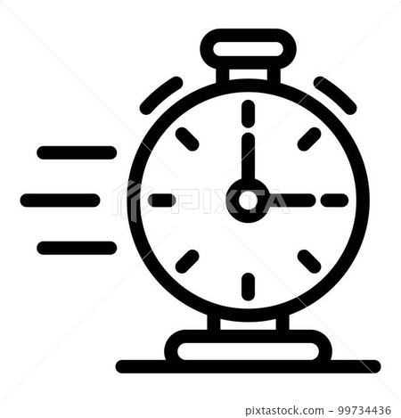 Hurling stopwatch icon. Outline hurling stopwatch vector icon for web design isolated on white background Hurling stopwatch icon. Outline hurling stopwatch vector icon for web design isolated on white background 99734436