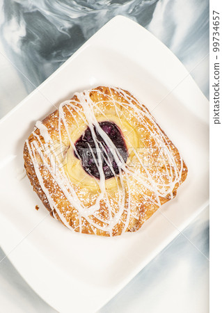 Blueberry and custard danish Blueberry and custard danish 99734657
