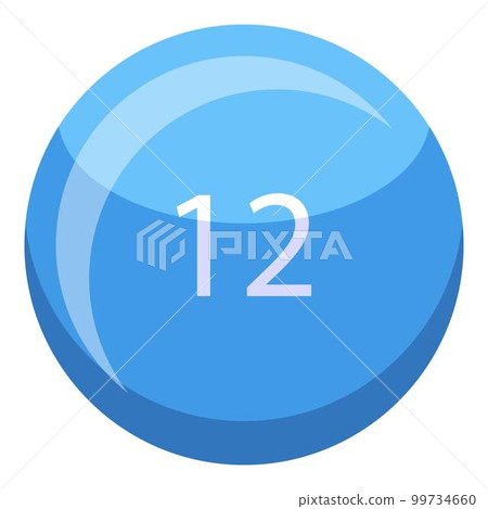Lucky lottery ball icon. Isometric of lucky lottery ball vector icon for web design isolated on white background 99734660