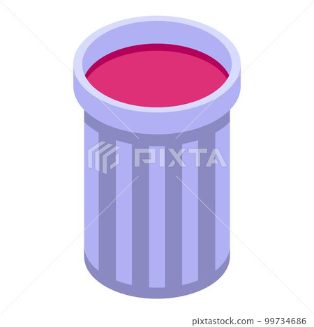 Fresh juice glass icon. Isometric of fresh juice glass vector icon for web design isolated on white background 99734686