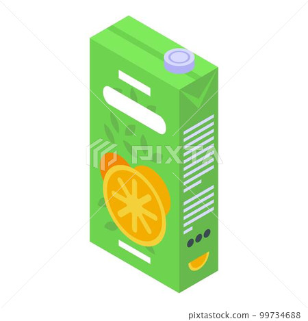 Fresh juice package icon. Isometric of fresh juice package vector icon for web design isolated on white background 99734688