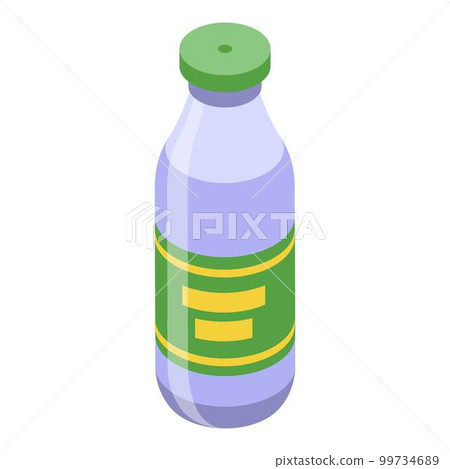 Lemonade juice bottle icon. Isometric of lemonade juice bottle vector icon for web design isolated on white background 99734689
