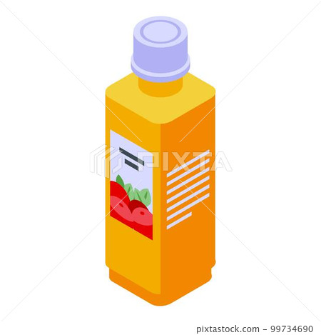 Fresh juice bottle icon. Isometric of fresh juice bottle vector icon for web design isolated on white background 99734690