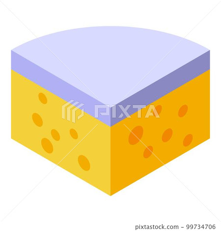 Gouda cheese icon. Isometric of gouda cheese vector icon for web design isolated on white background 99734706