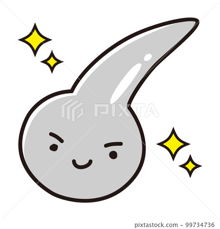 Character with one white hair 99734736