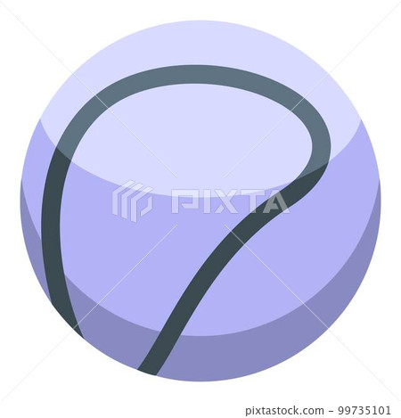 Hurling white ball icon. Isometric of hurling white ball vector icon for web design isolated on white background Hurling white ball icon. Isometric of hurling white ball vector icon for web design isolated on white background 99735101