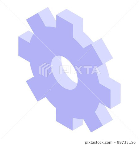 Outsource gear task icon. Isometric of outsource gear task vector icon for web design isolated on white background Outsource gear task icon. Isometric of outsource gear task vector icon for web design isolated on white background 99735156