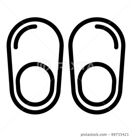 Home socks icon. Outline home socks vector icon for web design isolated on white background 99735421