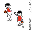 Basketball ball game match boy 99735423