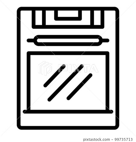 Stove icon. Outline stove vector icon for web design isolated on white background 99735713