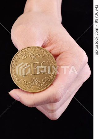 Two faces of a coin: yes and no Two faces of a coin: yes and no 99736942