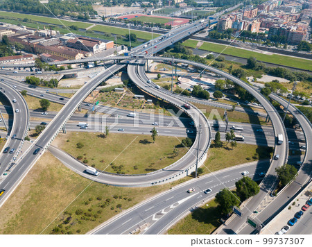 Barcelona flyover interchange 99737307