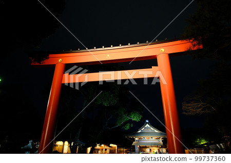 燈火通明的鳥居城南 燈火通明的鳥居城南 99737360
