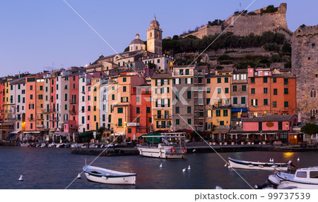 Evening landscape of Portovenere, Italy Evening landscape of Portovenere, Italy 99737539