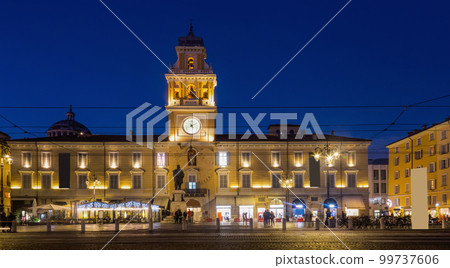 Parma City Hall in twilight, Italy Parma City Hall in twilight, Italy 99737606