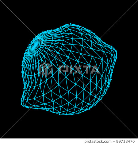 Futuristic glowing protection abstract sphere net. Vector force field shield, digital security mesh grid. Technology style HUD design element Futuristic glowing protection abstract sphere net. Vector force field shield, digital security mesh grid. Technology style HUD design element 99738470