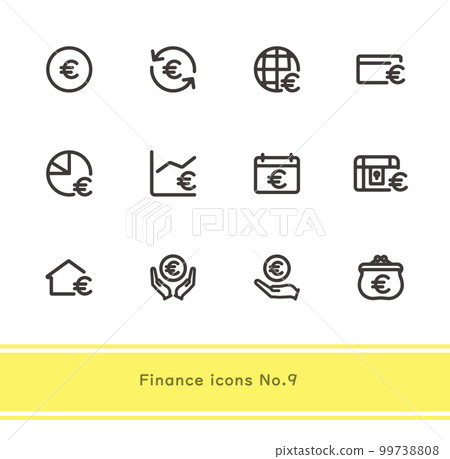 簡單好用的金融圖標No.9 99738808