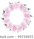 rose leaf illustration 99738955