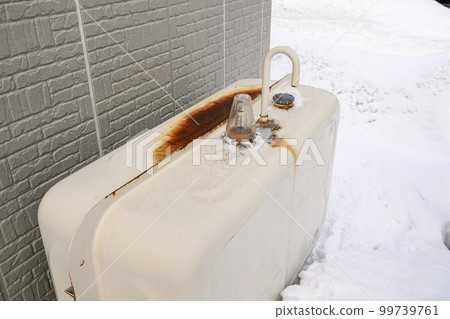 Home tank of rusted kerosene (before renovation) 99739761