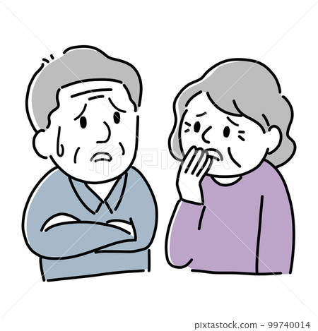 Senior couple troubling Senior couple troubling 99740014