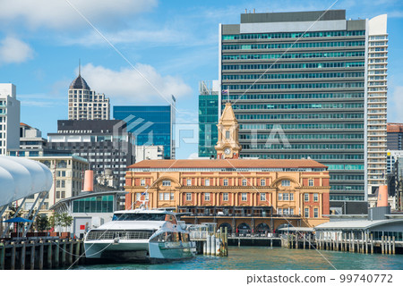 The waterfront of Auckland the largest city of North Island, New Zealand. The waterfront of Auckland the largest city of North Island, New Zealand. 99740772