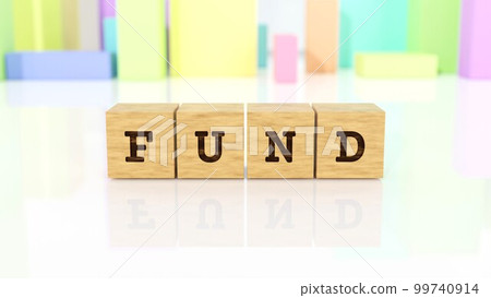 印有FUND字樣的木塊 印有FUND字樣的木塊 99740914