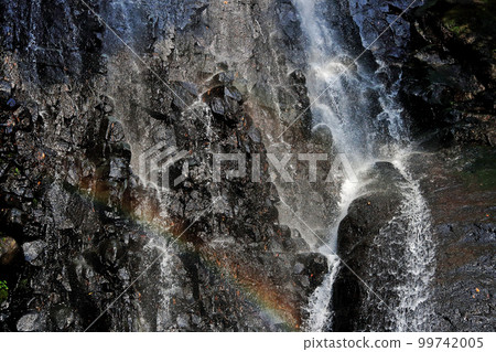 Saruo Falls with rainbow Saruo Falls with rainbow 99742005