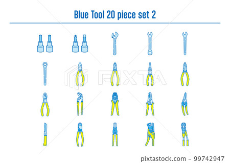 20-piece blue tool set no.2 99742947