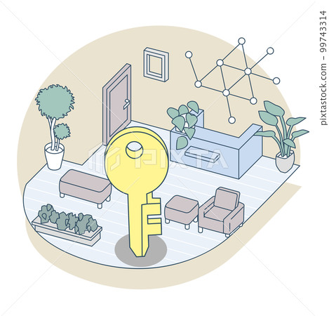 有鑰匙的房間。考慮安全 99743314