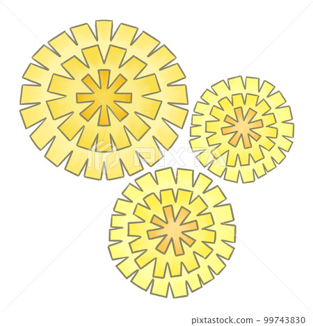 Hand-drawn dandelion illustration 99743830