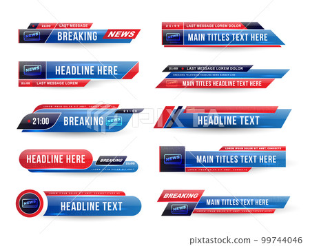Breaking News Title Set Breaking News Title Set 99744046