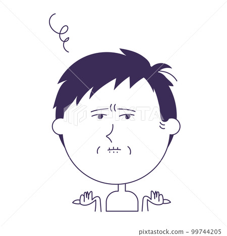 Troubled senior - Stock Illustration [99744205] - PIXTA