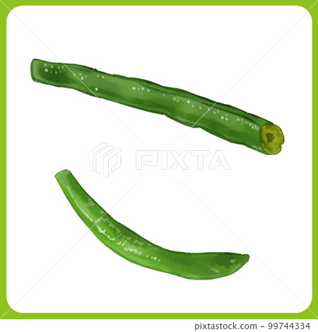 手繪水彩築前煮青豆插畫 99744334