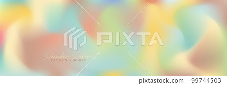 Vector background concept with rainbow mesh gradient. Poster, card, banner layout template with colorful gradation.  99744503