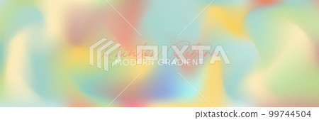 Rainbow gradient pattern in modern blurry style. Gradient background with multicolor decorative design. Vector abstract concept. 99744504