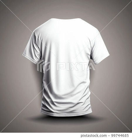 voluminous white T-shirt, oversized, on a light background voluminous white T-shirt, oversized, on a light background 99744685