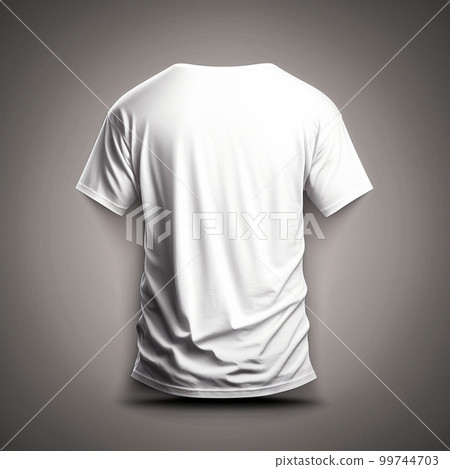 voluminous white T-shirt, oversized, on a light background voluminous white T-shirt, oversized, on a light background 99744703