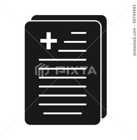 Medical Report Icon. Flat style vector EPS. 99744993