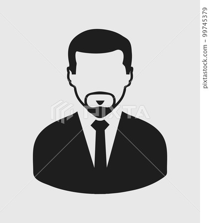 Corporate Man Icon. Flat style vector EPS. 99745379