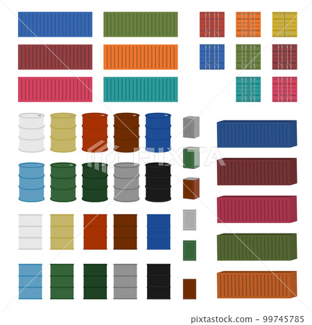 Container Drum can Itto can Color set 99745785