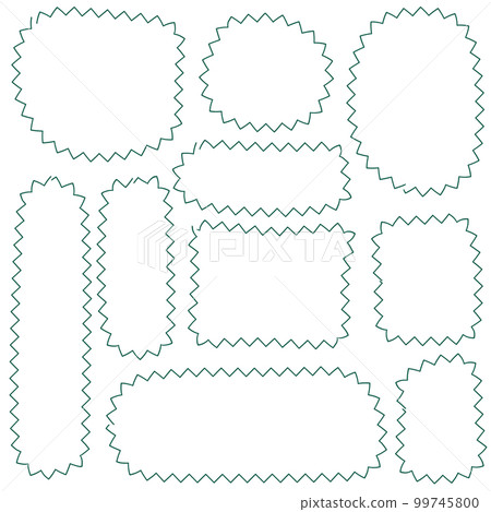 Loose sea cucumber speech bubble frame set Loose sea cucumber speech bubble frame set 99745800