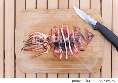 Grilled Hokkaido squid 99746079